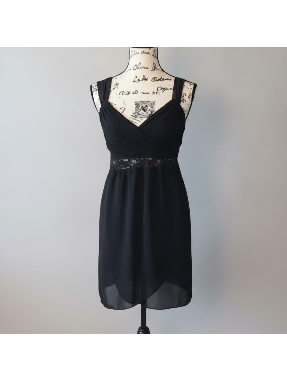 Natori NeimanMarcus vintage slip ethereal fairy grunge goth gauze sheer Dress s